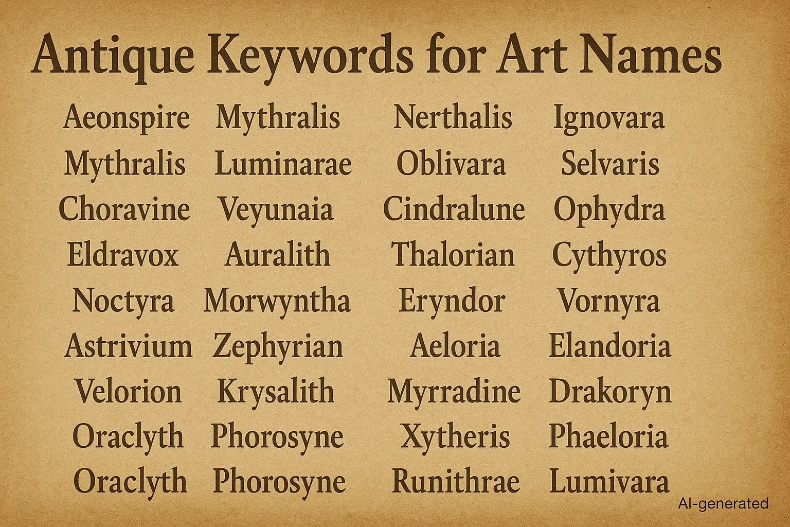 40 Kata Kunci Unik & Antik untuk Nama Kesenian